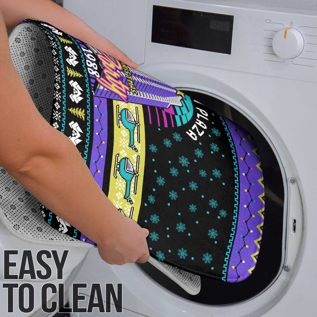 Christmas Party 1988 Nakatomi Plaza Bathroom Set Xmas Holiday Patterns - Wonder Print Shop