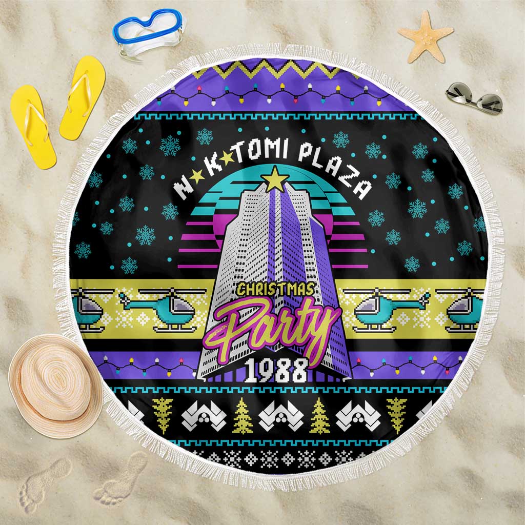 Christmas Party 1988 Nakatomi Plaza Beach Blanket Xmas Holiday Patterns - Wonder Print Shop