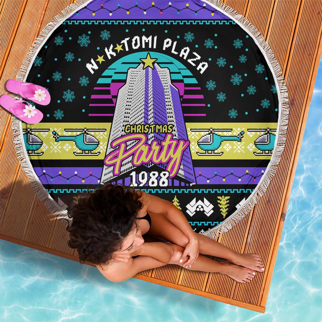 Christmas Party 1988 Nakatomi Plaza Beach Blanket Xmas Holiday Patterns - Wonder Print Shop