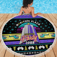 Christmas Party 1988 Nakatomi Plaza Beach Blanket Xmas Holiday Patterns - Wonder Print Shop
