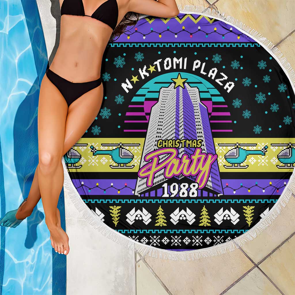 Christmas Party 1988 Nakatomi Plaza Beach Blanket Xmas Holiday Patterns - Wonder Print Shop