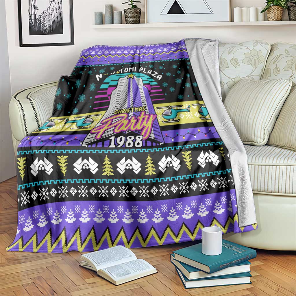 Christmas Party 1988 Nakatomi Plaza Blanket Xmas Holiday Patterns - Wonder Print Shop