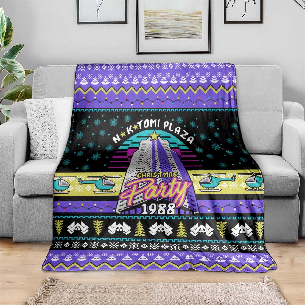 Christmas Party 1988 Nakatomi Plaza Blanket Xmas Holiday Patterns - Wonder Print Shop