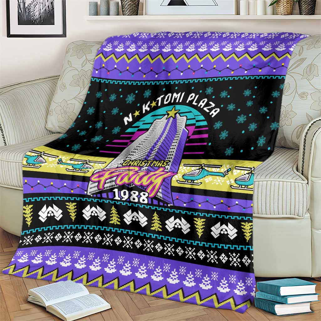 Christmas Party 1988 Nakatomi Plaza Blanket Xmas Holiday Patterns - Wonder Print Shop