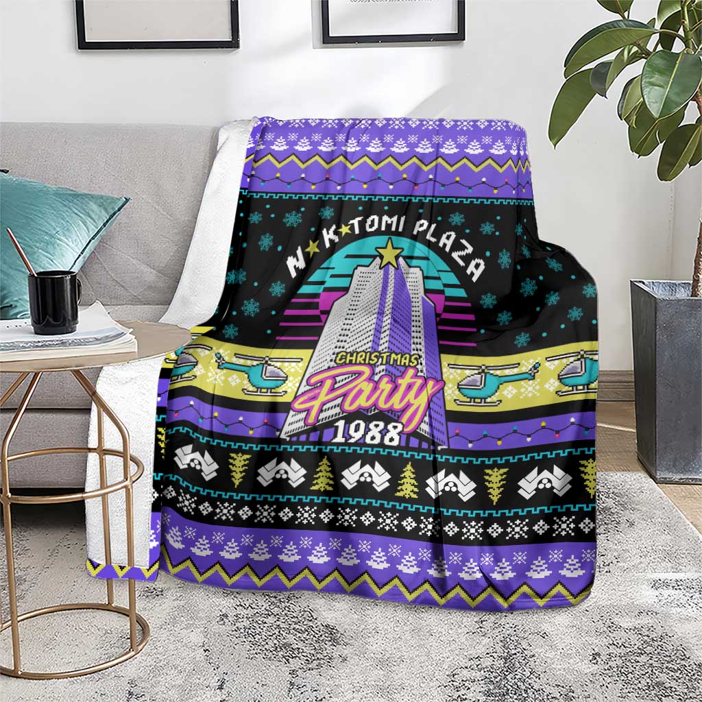 Christmas Party 1988 Nakatomi Plaza Blanket Xmas Holiday Patterns - Wonder Print Shop