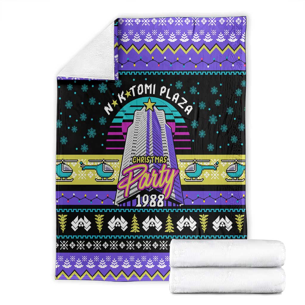 Christmas Party 1988 Nakatomi Plaza Blanket Xmas Holiday Patterns - Wonder Print Shop