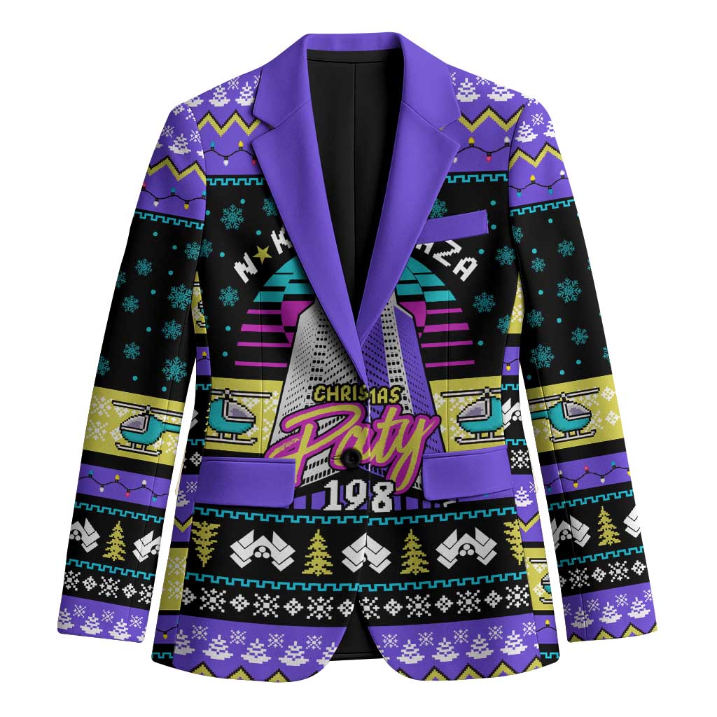 Christmas Party 1988 Nakatomi Plaza Blazer Xmas Holiday Patterns - Wonder Print Shop