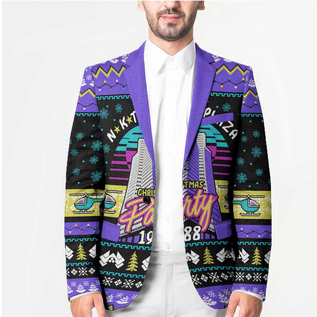 Christmas Party 1988 Nakatomi Plaza Blazer Xmas Holiday Patterns - Wonder Print Shop