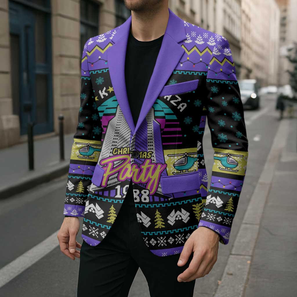 Christmas Party 1988 Nakatomi Plaza Blazer Xmas Holiday Patterns - Wonder Print Shop