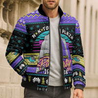 Christmas Party 1988 Nakatomi Plaza Bomber Puffer Jacket Xmas Holiday Patterns - Wonder Print Shop