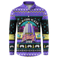 Christmas Party 1988 Nakatomi Plaza Button Sweatshirt Xmas Holiday Patterns - Wonder Print Shop