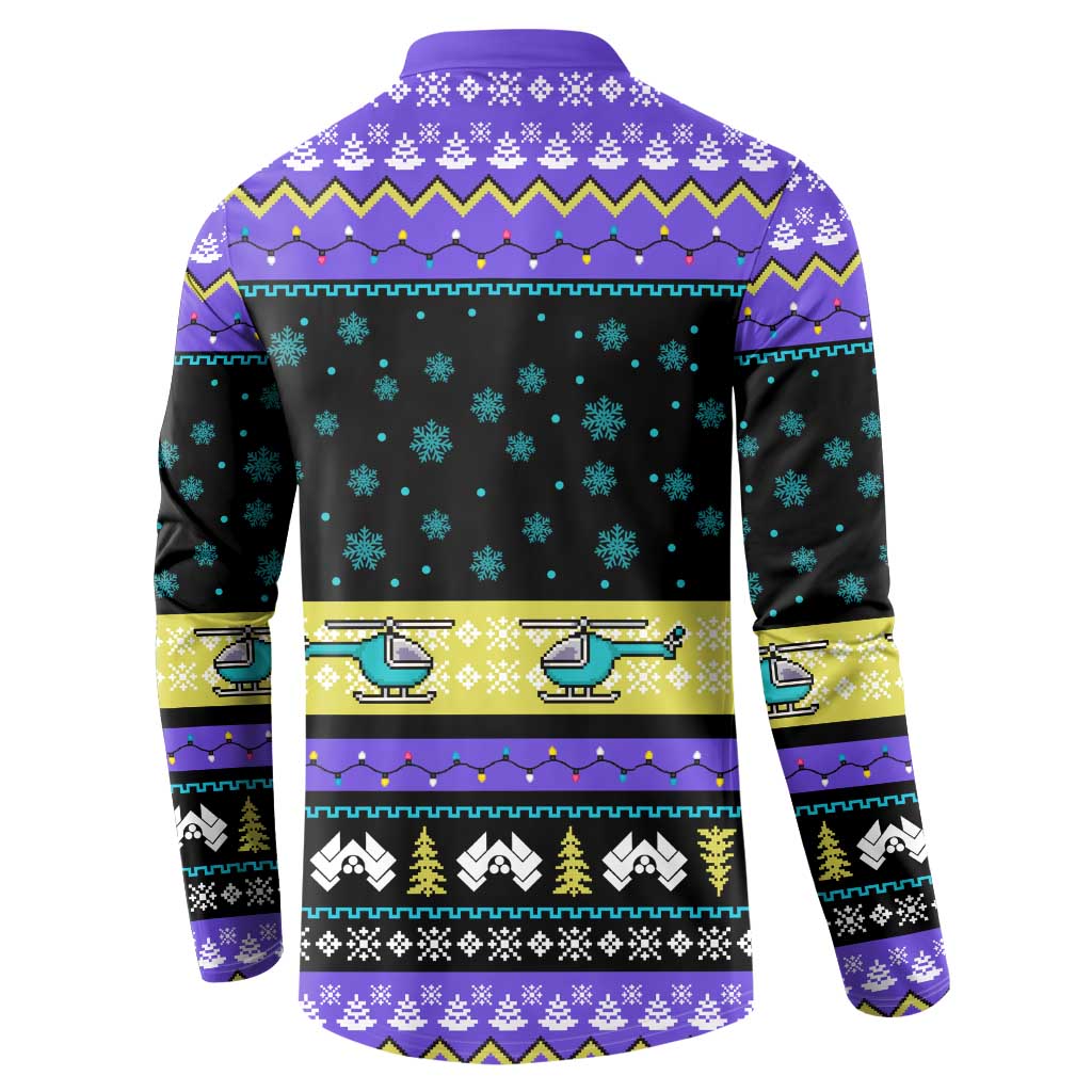 Christmas Party 1988 Nakatomi Plaza Button Sweatshirt Xmas Holiday Patterns - Wonder Print Shop