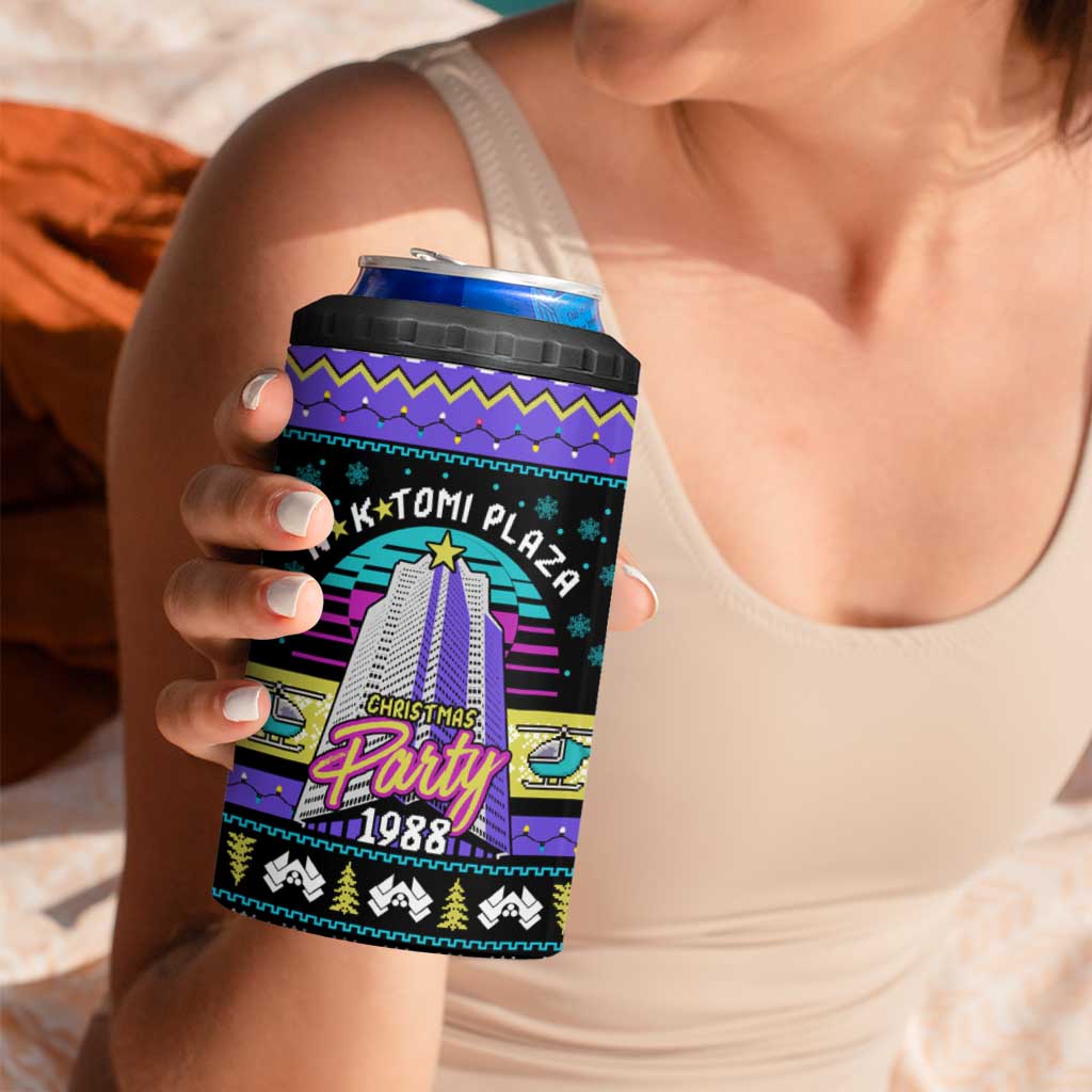 Christmas Party 1988 Nakatomi Plaza 4 in 1 Can Cooler Tumbler Xmas Holiday Patterns - Wonder Print Shop