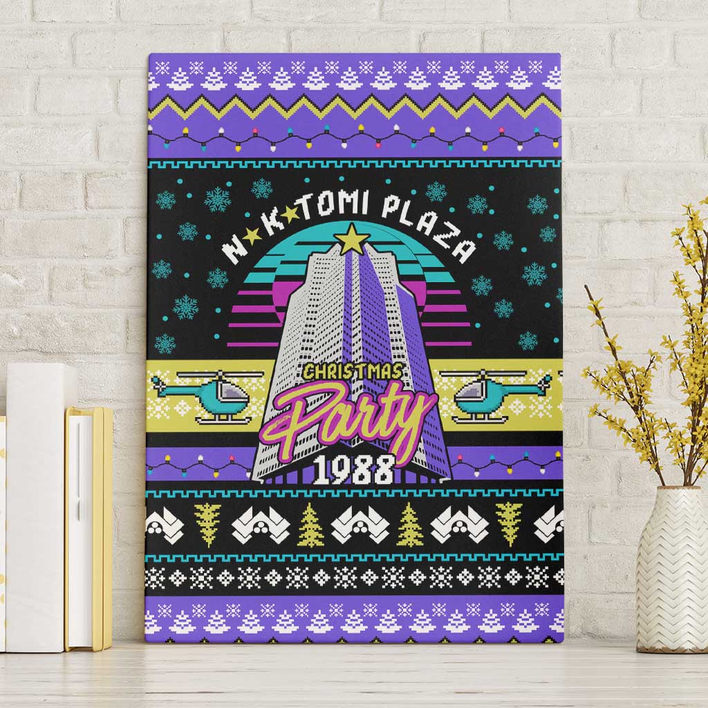 Christmas Party 1988 Nakatomi Plaza Canvas Wall Art Xmas Holiday Patterns - Wonder Print Shop