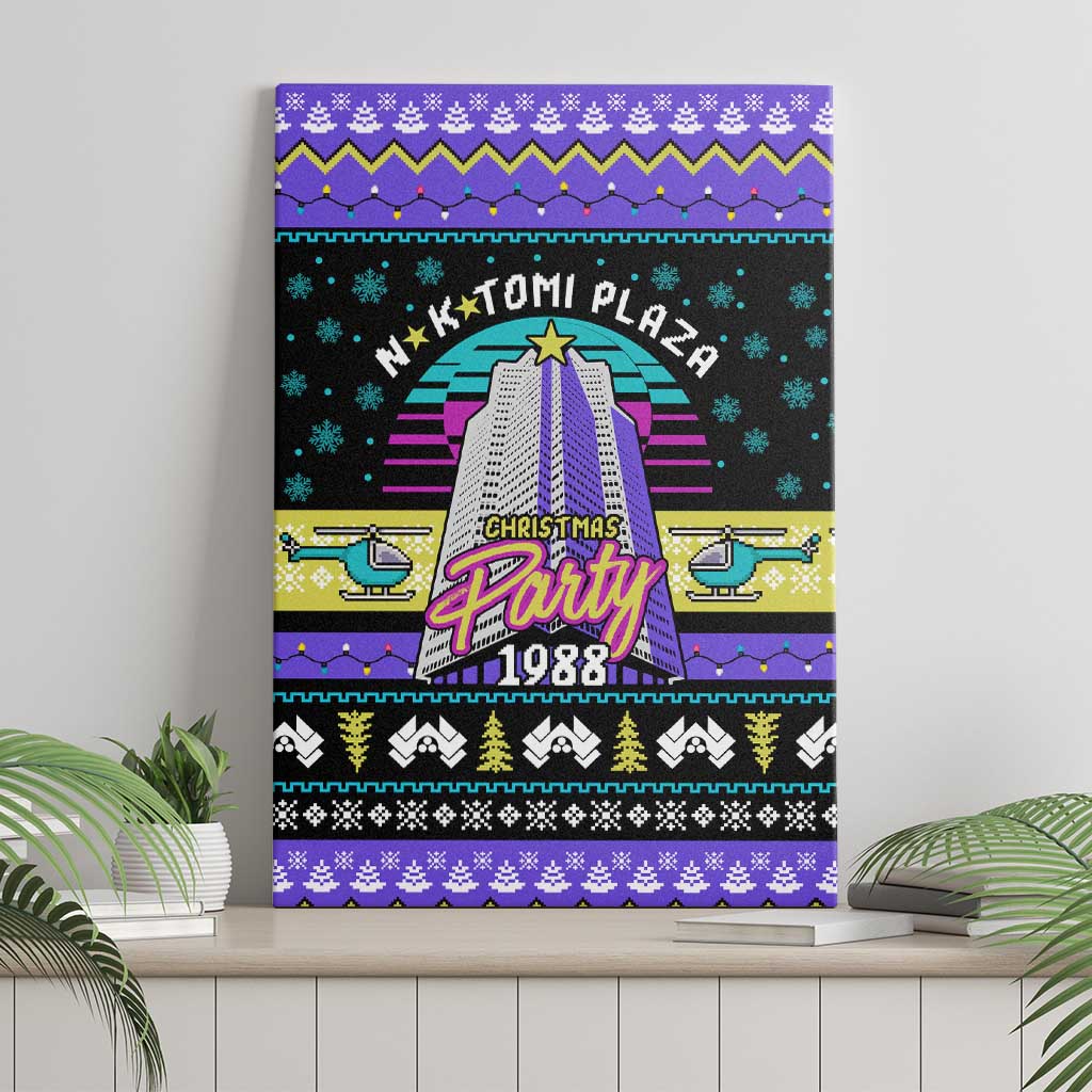 Christmas Party 1988 Nakatomi Plaza Canvas Wall Art Xmas Holiday Patterns - Wonder Print Shop