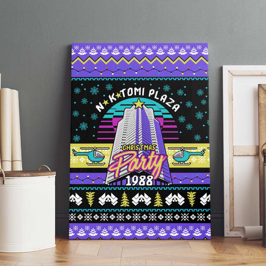 Christmas Party 1988 Nakatomi Plaza Canvas Wall Art Xmas Holiday Patterns - Wonder Print Shop