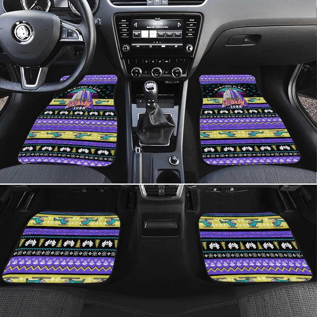 Christmas Party 1988 Nakatomi Plaza Car Mats Xmas Holiday Patterns - Wonder Print Shop