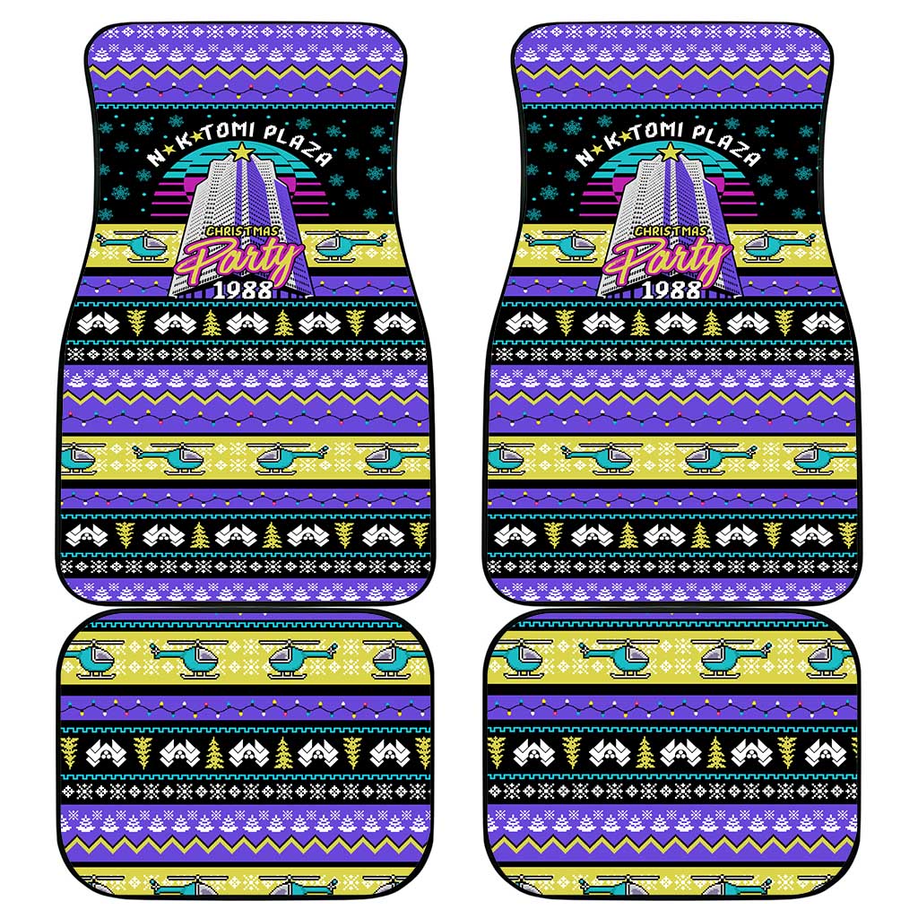 Christmas Party 1988 Nakatomi Plaza Car Mats Xmas Holiday Patterns - Wonder Print Shop