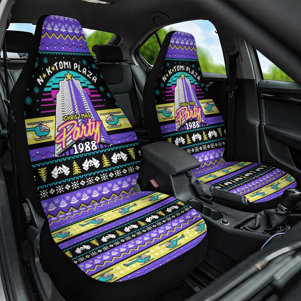 Christmas Party 1988 Nakatomi Plaza Car Seat Cover Xmas Holiday Patterns - Wonder Print Shop
