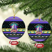 Christmas Party 1988 Nakatomi Plaza Ceramic Ornament Xmas Holiday Patterns - Wonder Print Shop