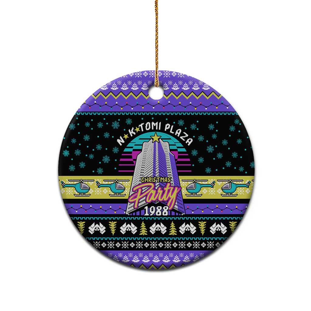 Christmas Party 1988 Nakatomi Plaza Ceramic Ornament Xmas Holiday Patterns - Wonder Print Shop