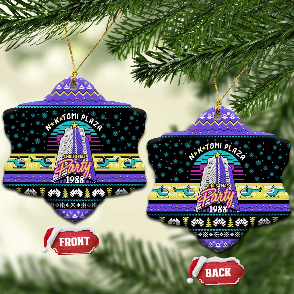 Christmas Party 1988 Nakatomi Plaza Ceramic Ornament Xmas Holiday Patterns - Wonder Print Shop