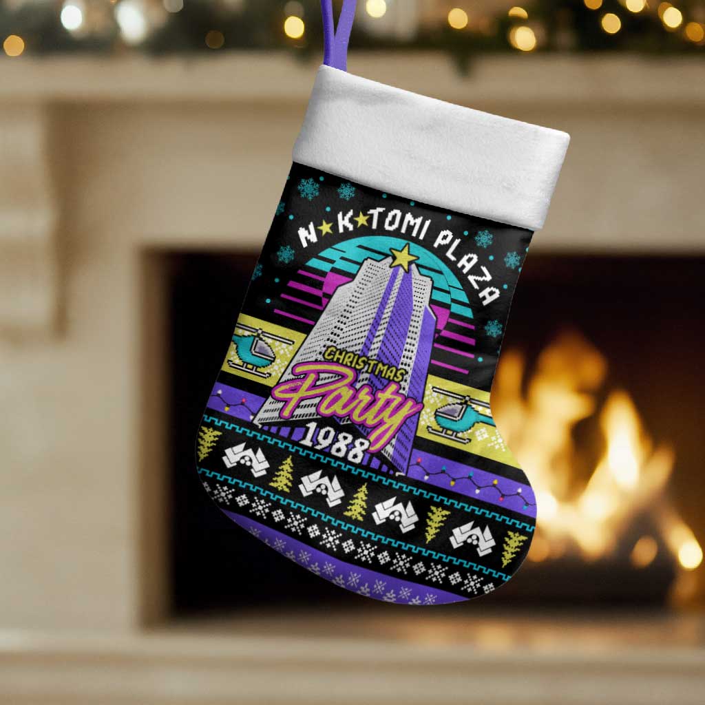 Christmas Party 1988 Nakatomi Plaza Christmas Stocking Xmas Holiday Patterns - Wonder Print Shop