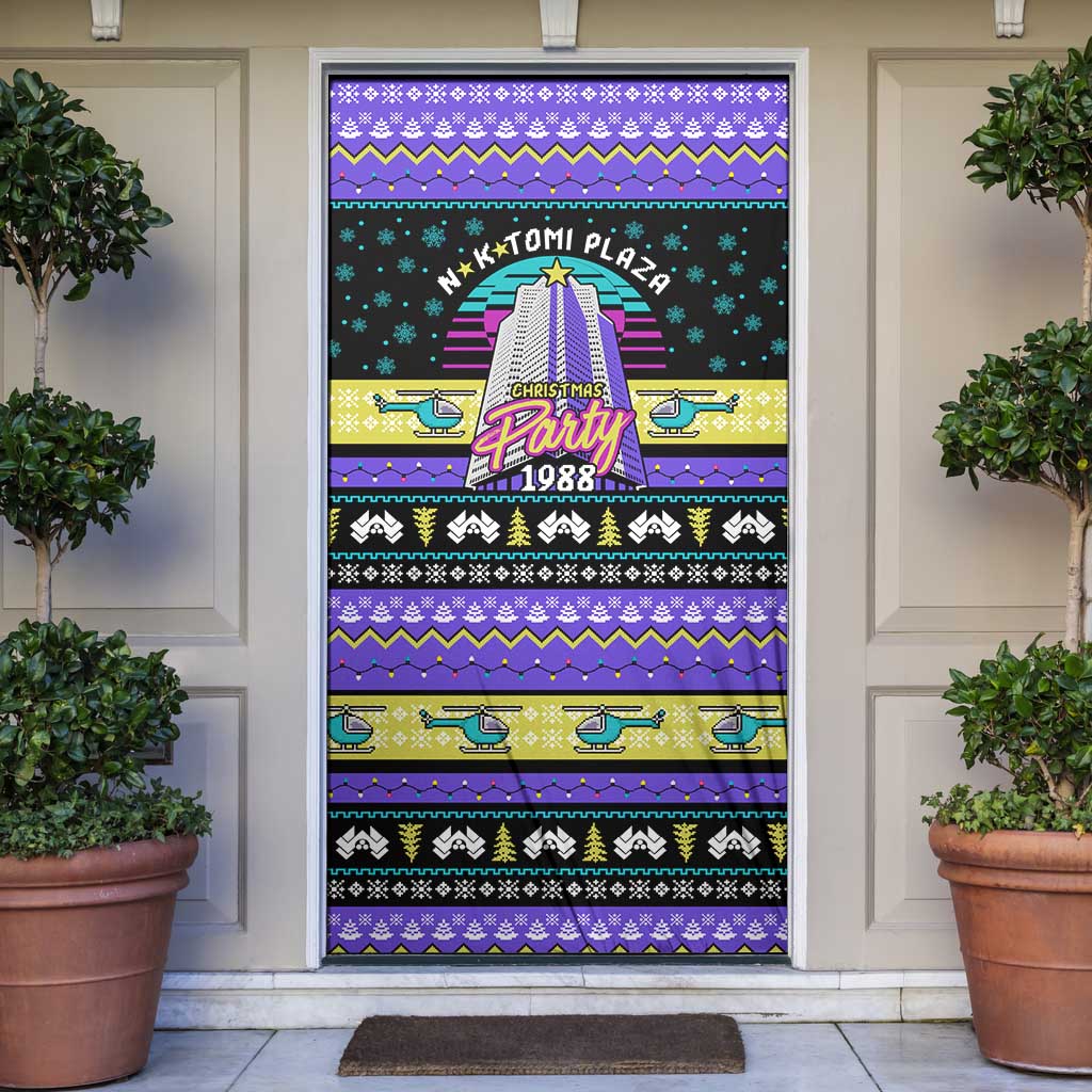 Christmas Party 1988 Nakatomi Plaza Door Cover Xmas Holiday Patterns - Wonder Print Shop