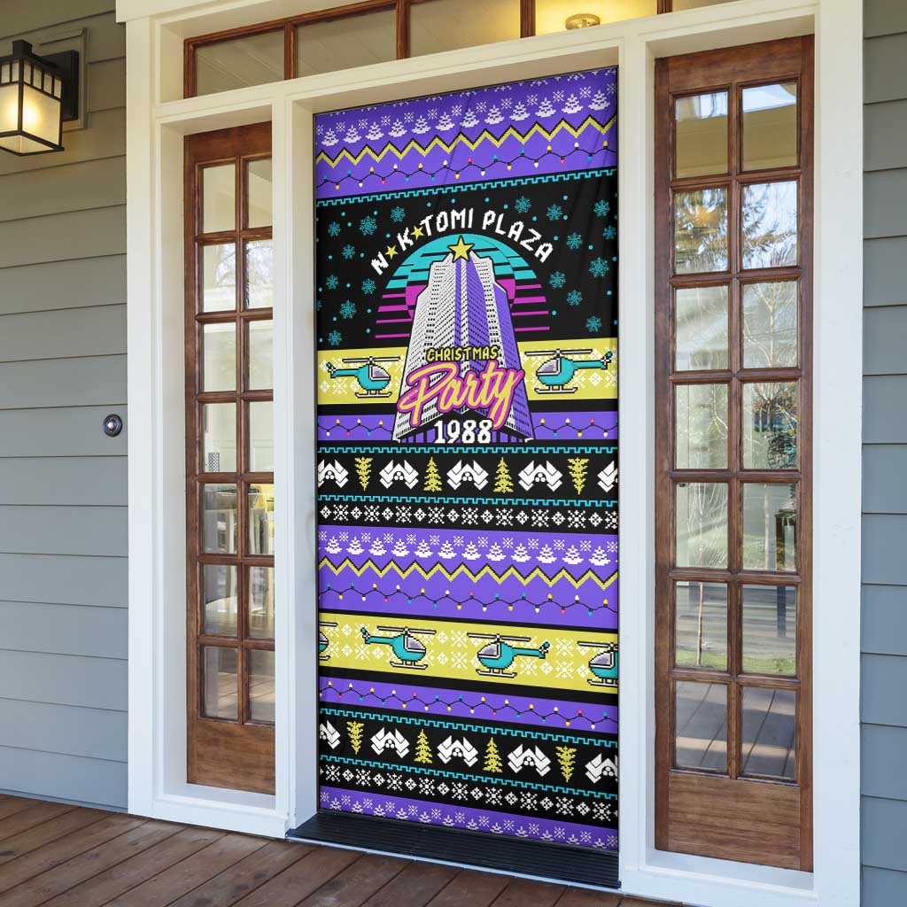 Christmas Party 1988 Nakatomi Plaza Door Cover Xmas Holiday Patterns - Wonder Print Shop
