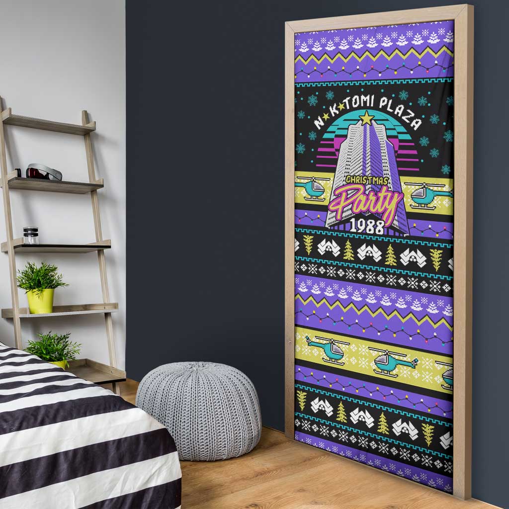 Christmas Party 1988 Nakatomi Plaza Door Cover Xmas Holiday Patterns - Wonder Print Shop