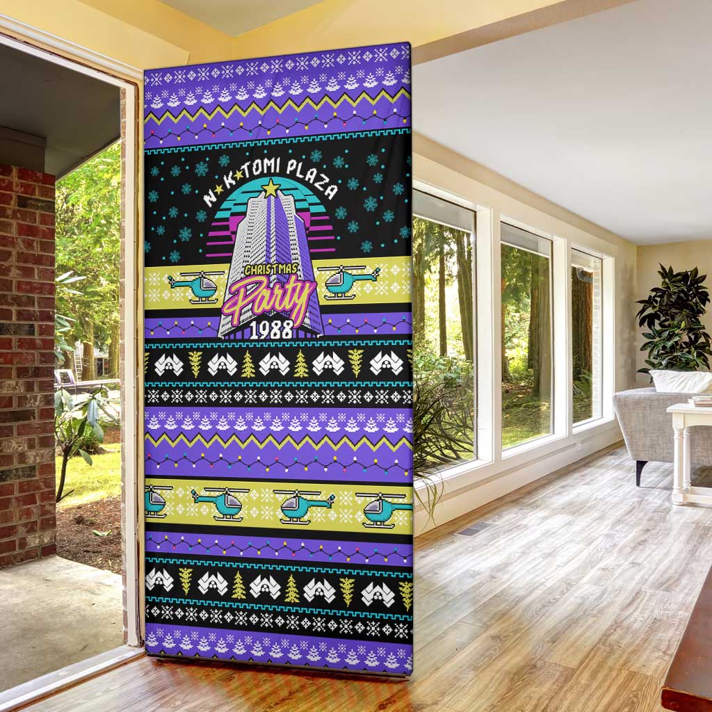 Christmas Party 1988 Nakatomi Plaza Door Cover Xmas Holiday Patterns - Wonder Print Shop