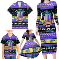 Christmas Party 1988 Nakatomi Plaza Family Matching Long Sleeve Bodycon Dress and Hawaiian Shirt Xmas Holiday Patterns - Wonder Print Shop