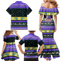 Christmas Party 1988 Nakatomi Plaza Family Matching Mermaid Dress and Hawaiian Shirt Xmas Holiday Patterns - Wonder Print Shop