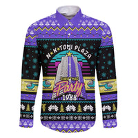 Christmas Party 1988 Nakatomi Plaza Family Matching Off The Shoulder Long Sleeve Dress and Hawaiian Shirt Xmas Holiday Patterns - Wonder Print Shop