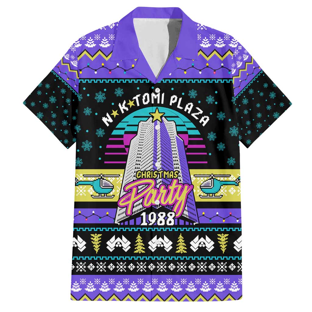 Christmas Party 1988 Nakatomi Plaza Family Matching Puletasi and Hawaiian Shirt Xmas Holiday Patterns - Wonder Print Shop