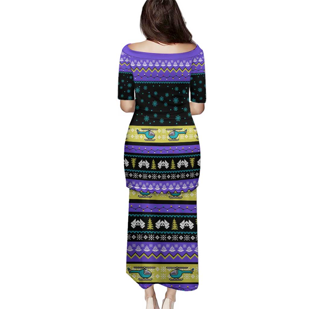 Christmas Party 1988 Nakatomi Plaza Family Matching Puletasi and Hawaiian Shirt Xmas Holiday Patterns - Wonder Print Shop