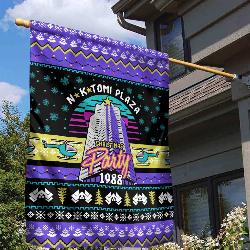 Christmas Party 1988 Nakatomi Plaza Garden Flag Xmas Holiday Patterns - Wonder Print Shop