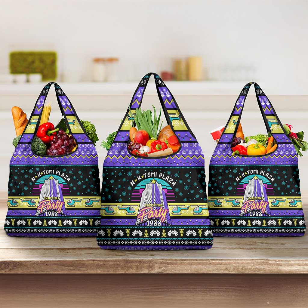 Christmas Party 1988 Nakatomi Plaza Grocery Bag Xmas Holiday Patterns - Wonder Print Shop