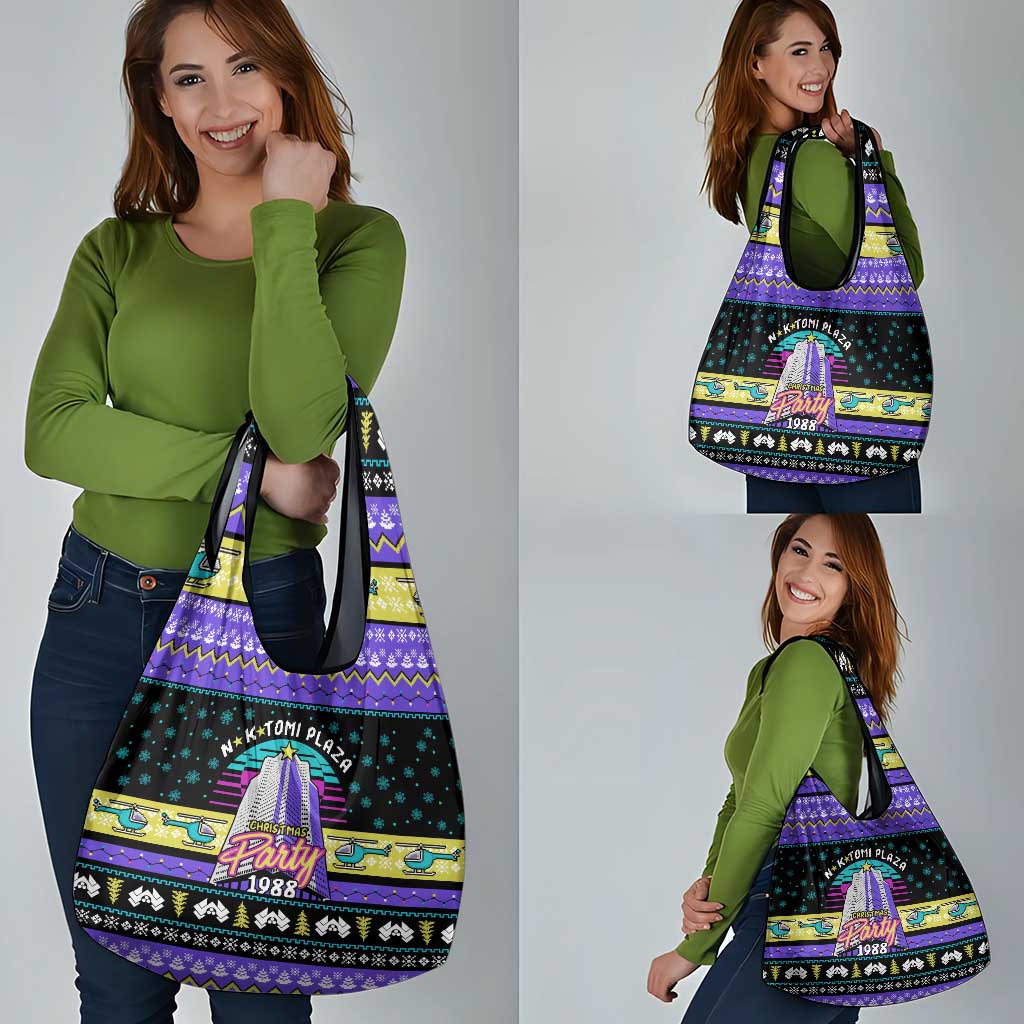 Christmas Party 1988 Nakatomi Plaza Grocery Bag Xmas Holiday Patterns - Wonder Print Shop