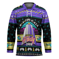 Christmas Party 1988 Nakatomi Plaza Hockey Jersey Xmas Holiday Patterns - Wonder Print Shop