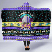 Christmas Party 1988 Nakatomi Plaza Hooded Blanket Xmas Holiday Patterns - Wonder Print Shop