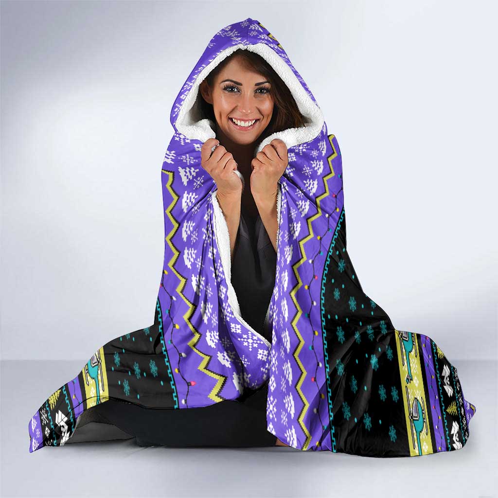 Christmas Party 1988 Nakatomi Plaza Hooded Blanket Xmas Holiday Patterns - Wonder Print Shop