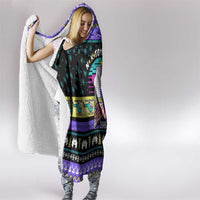 Christmas Party 1988 Nakatomi Plaza Hooded Blanket Xmas Holiday Patterns - Wonder Print Shop