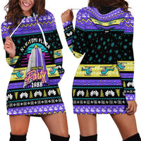 Christmas Party 1988 Nakatomi Plaza Hoodie Dress Xmas Holiday Patterns - Wonder Print Shop