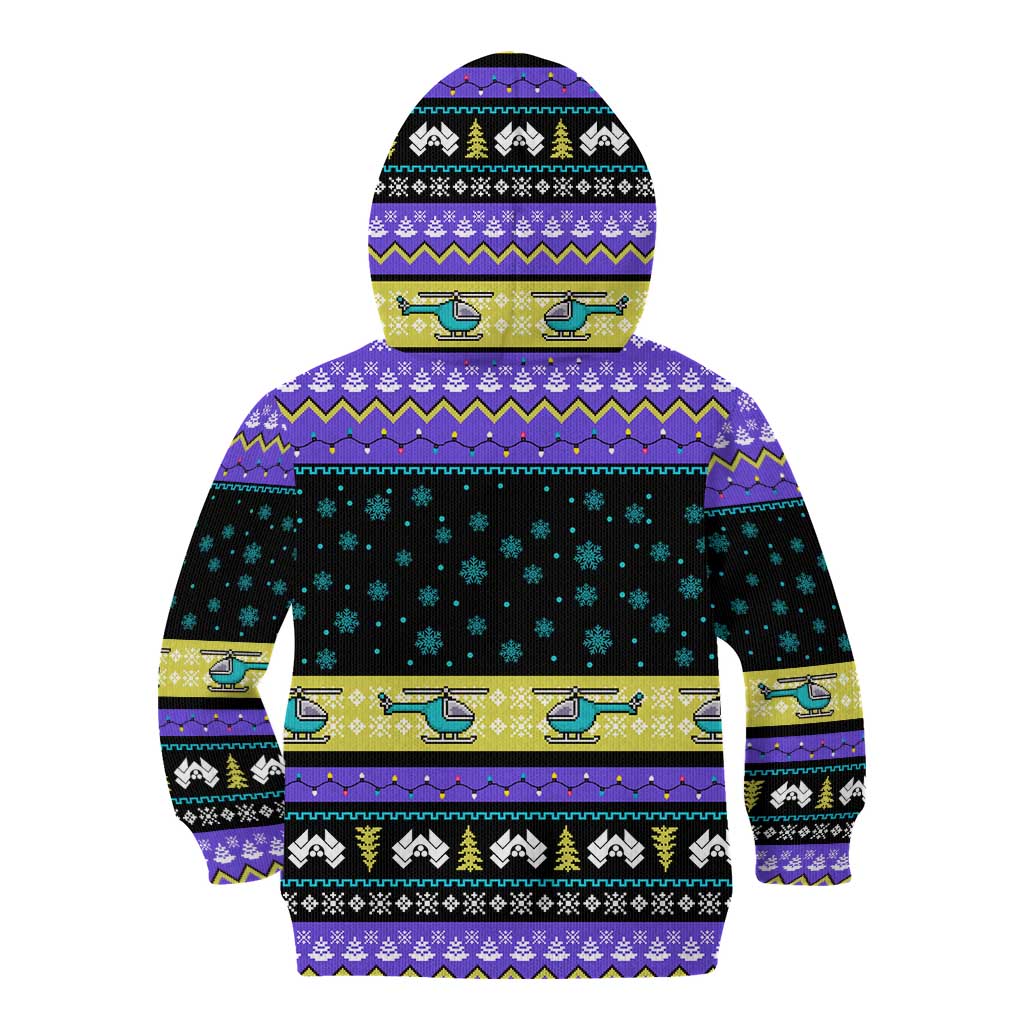 Christmas Party 1988 Nakatomi Plaza Kid Hoodie Xmas Holiday Patterns - Wonder Print Shop