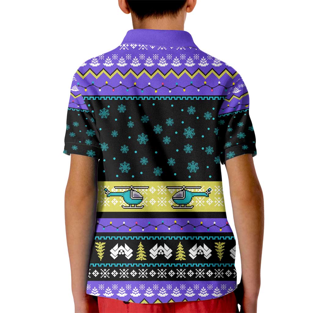 Christmas Party 1988 Nakatomi Plaza Kid Polo Shirt Xmas Holiday Patterns - Wonder Print Shop