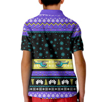 Christmas Party 1988 Nakatomi Plaza Kid Polo Shirt Xmas Holiday Patterns - Wonder Print Shop