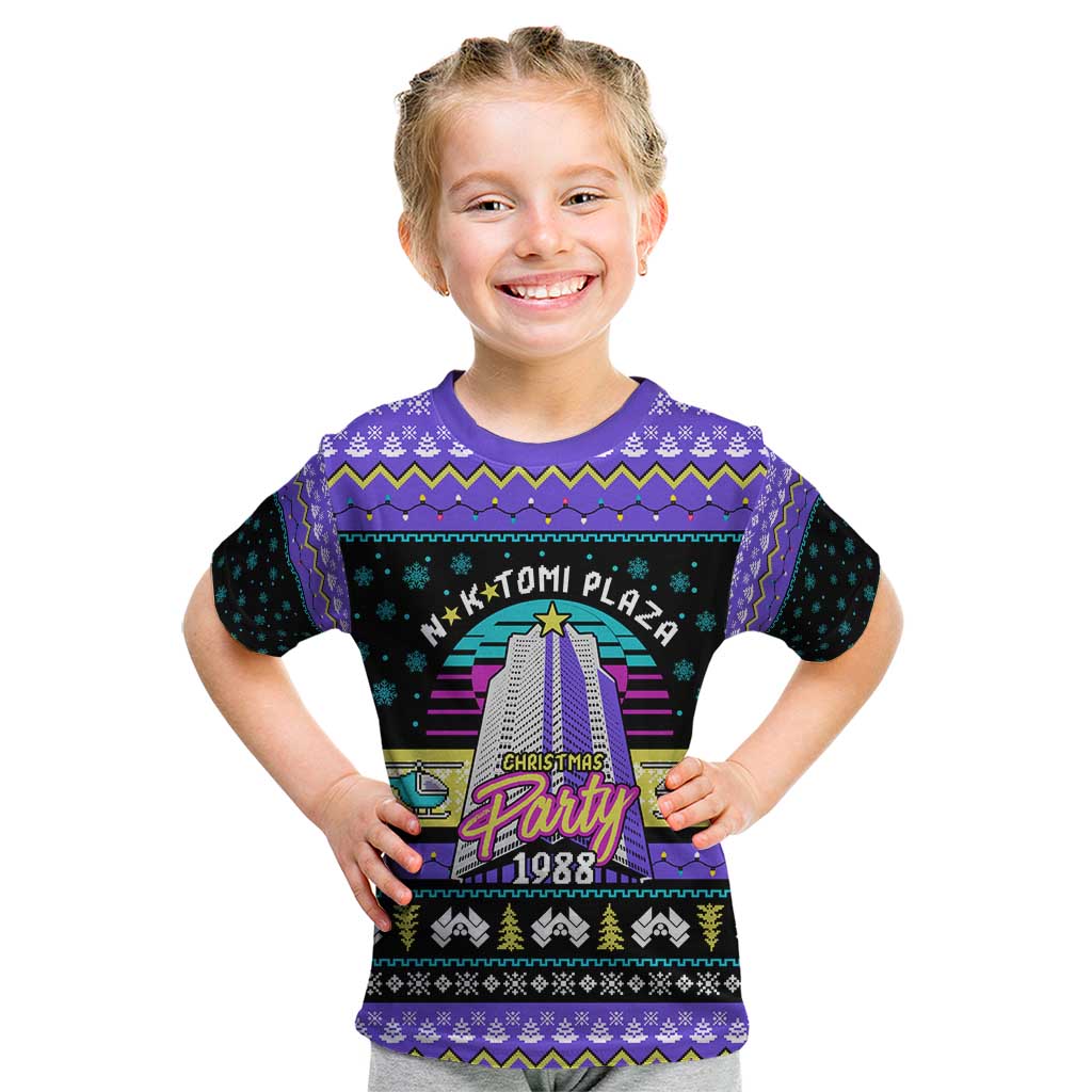 Christmas Party 1988 Nakatomi Plaza Kid T Shirt Xmas Holiday Patterns - Wonder Print Shop