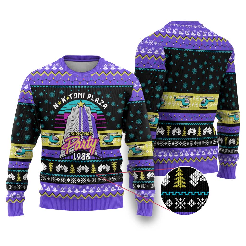 Christmas Party 1988 Nakatomi Plaza Ugly Christmas Sweater Xmas Holiday Patterns - Wonder Print Shop