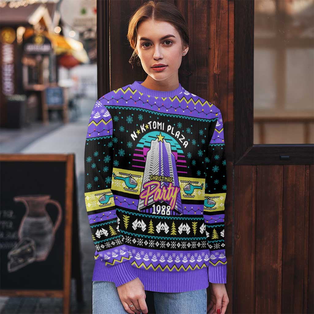 Christmas Party 1988 Nakatomi Plaza Ugly Christmas Sweater Xmas Holiday Patterns - Wonder Print Shop